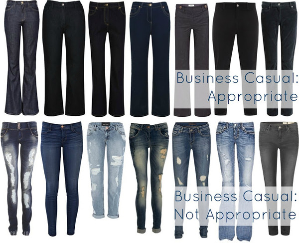business casual jeans