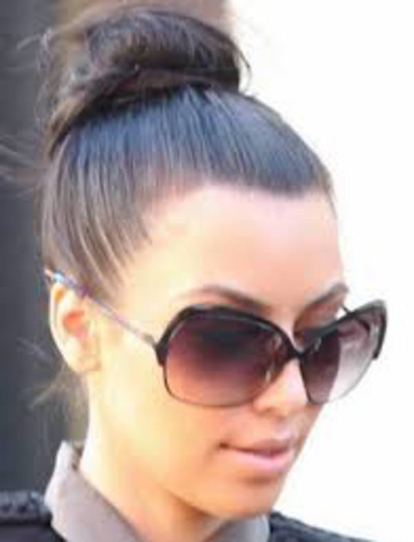 kim k wearing shades